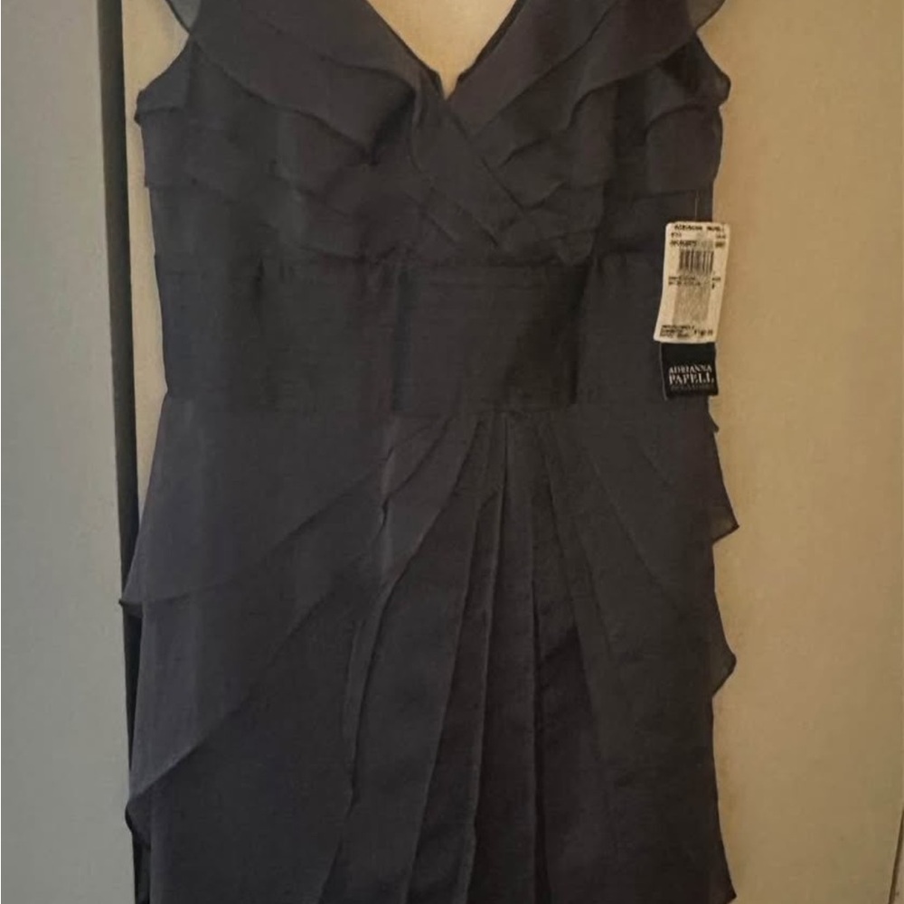 Adrianna Papell Women's Dark Gray Mini Dress